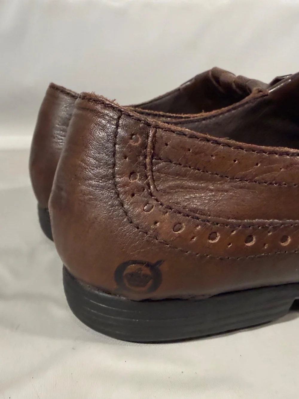 Born Women's Boylenn Loafer Size 7.5 Brown Leather Wingtip Tassel Kiltie Shoe